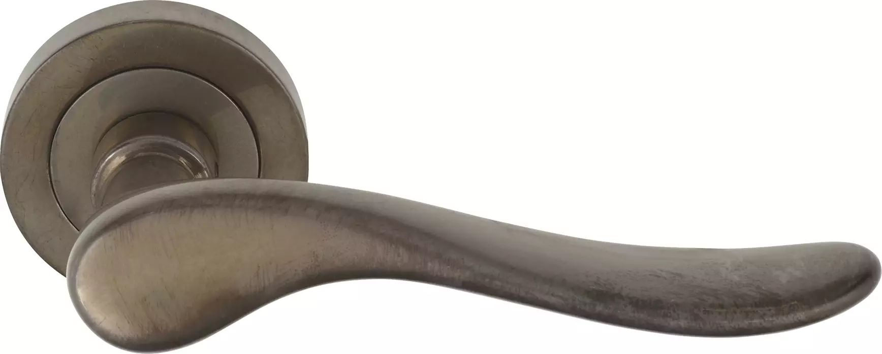 Haven Round Rose Dummy Lever - LH - NB