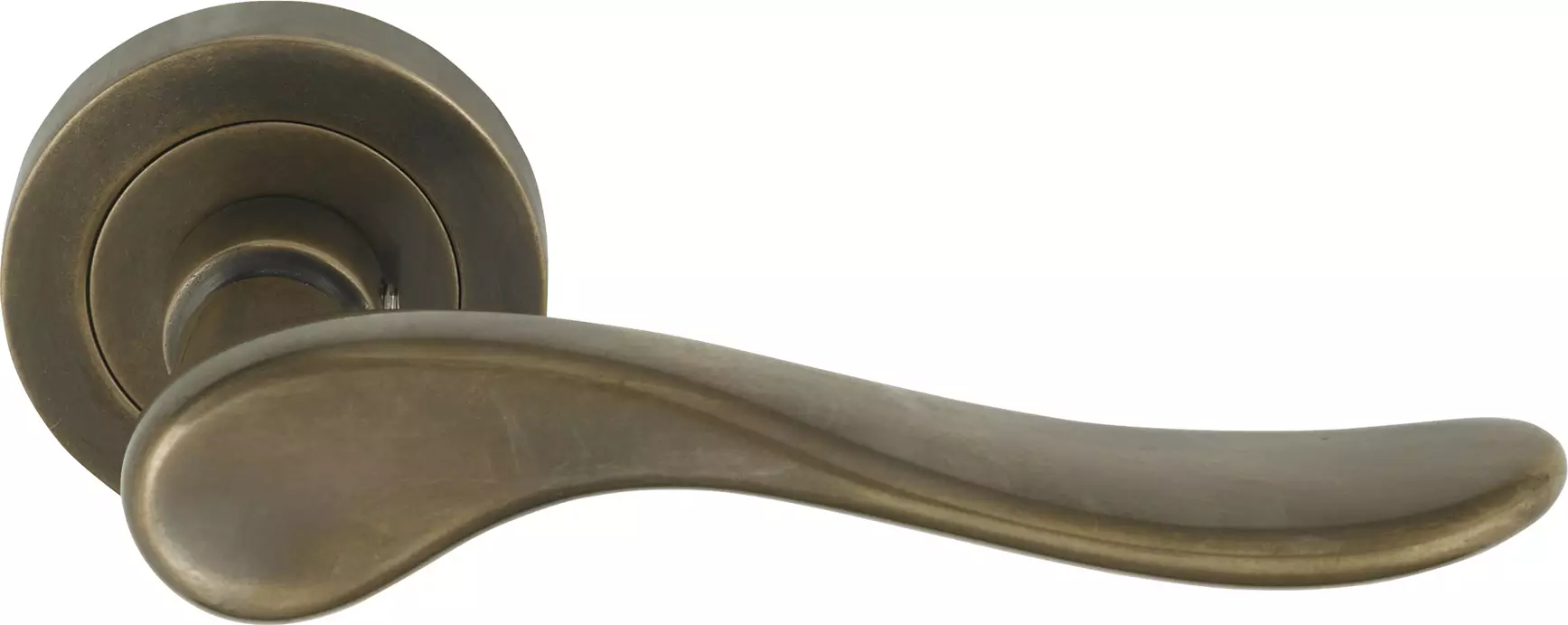 Haven Round Rose Dummy Lever - LH - ORB