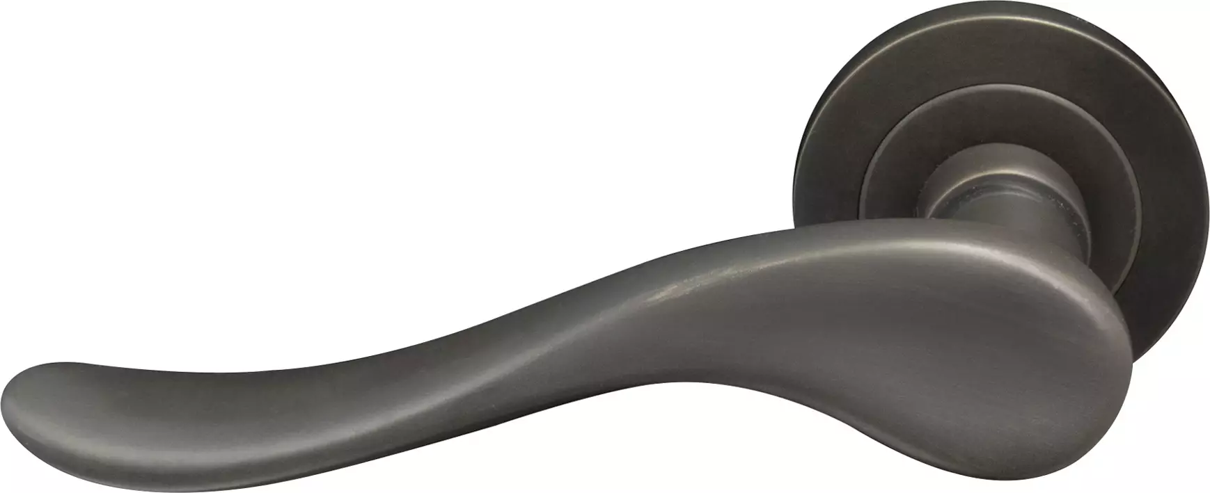 Haven Round Rose Dummy Lever - RH - DRB