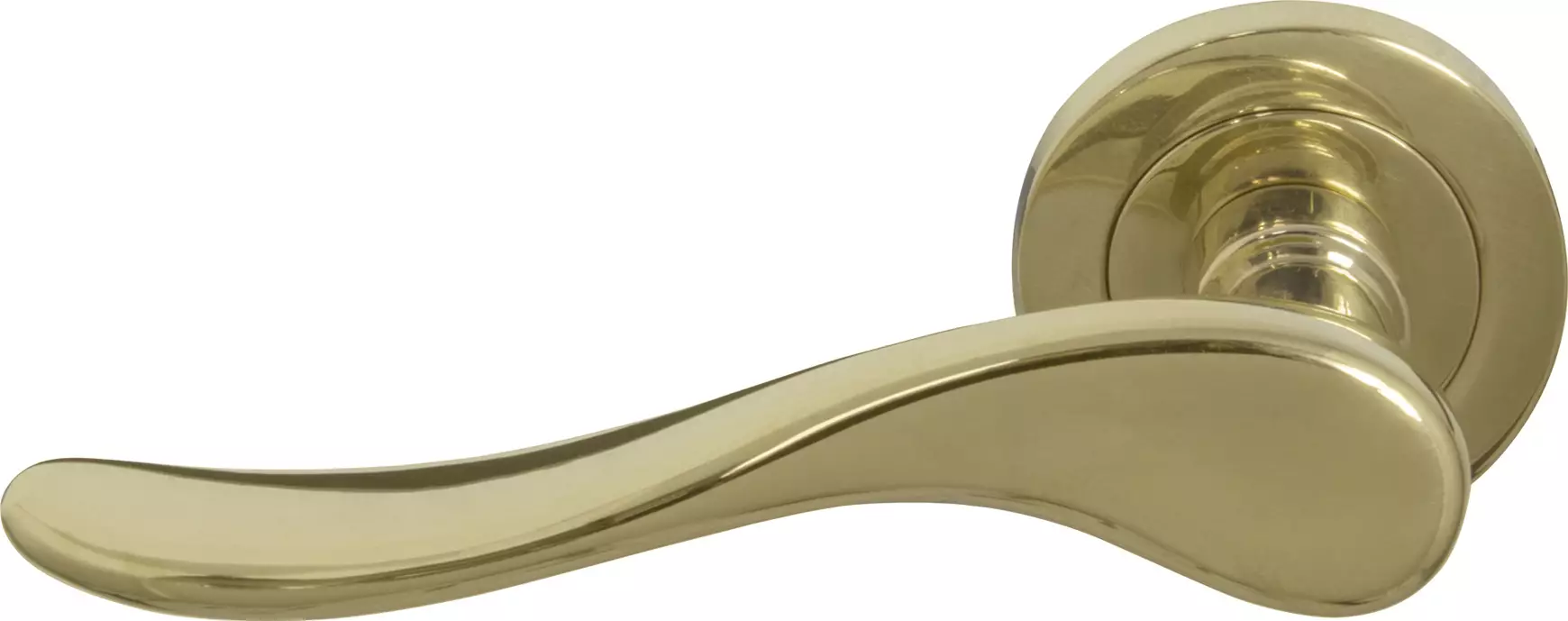 Haven Round Rose Dummy Lever - RH - PB