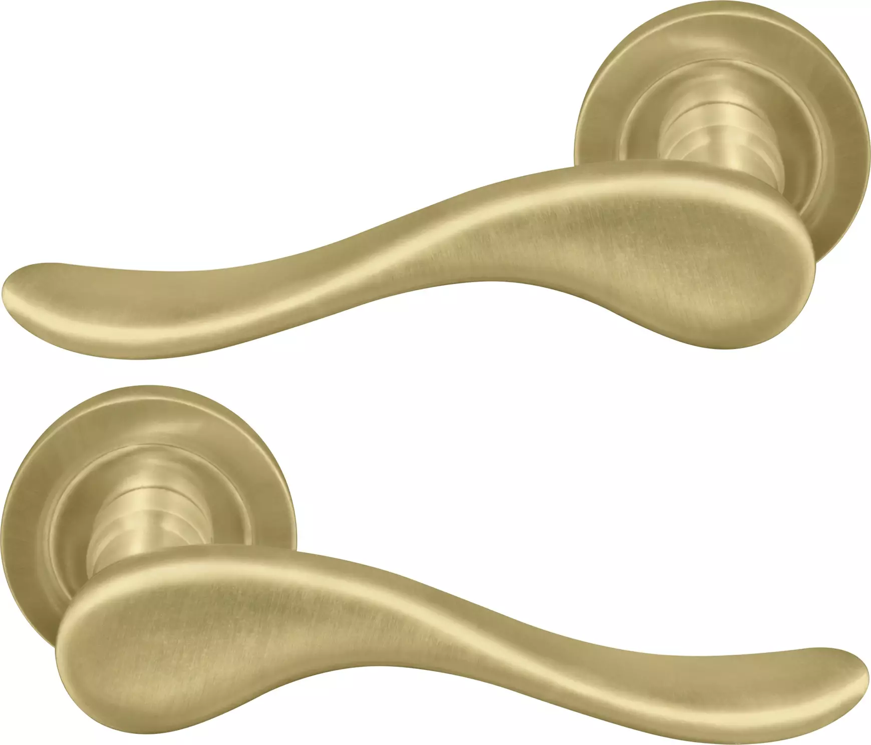Haven 52mm Round Rose Lever Set - MSB