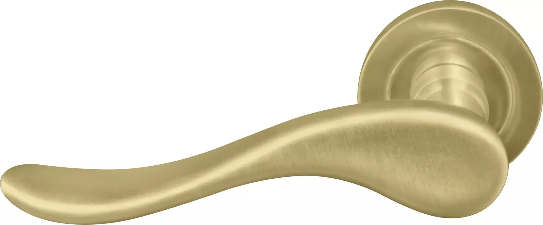 Haven Round Rose Dummy Lever - RH - MSB