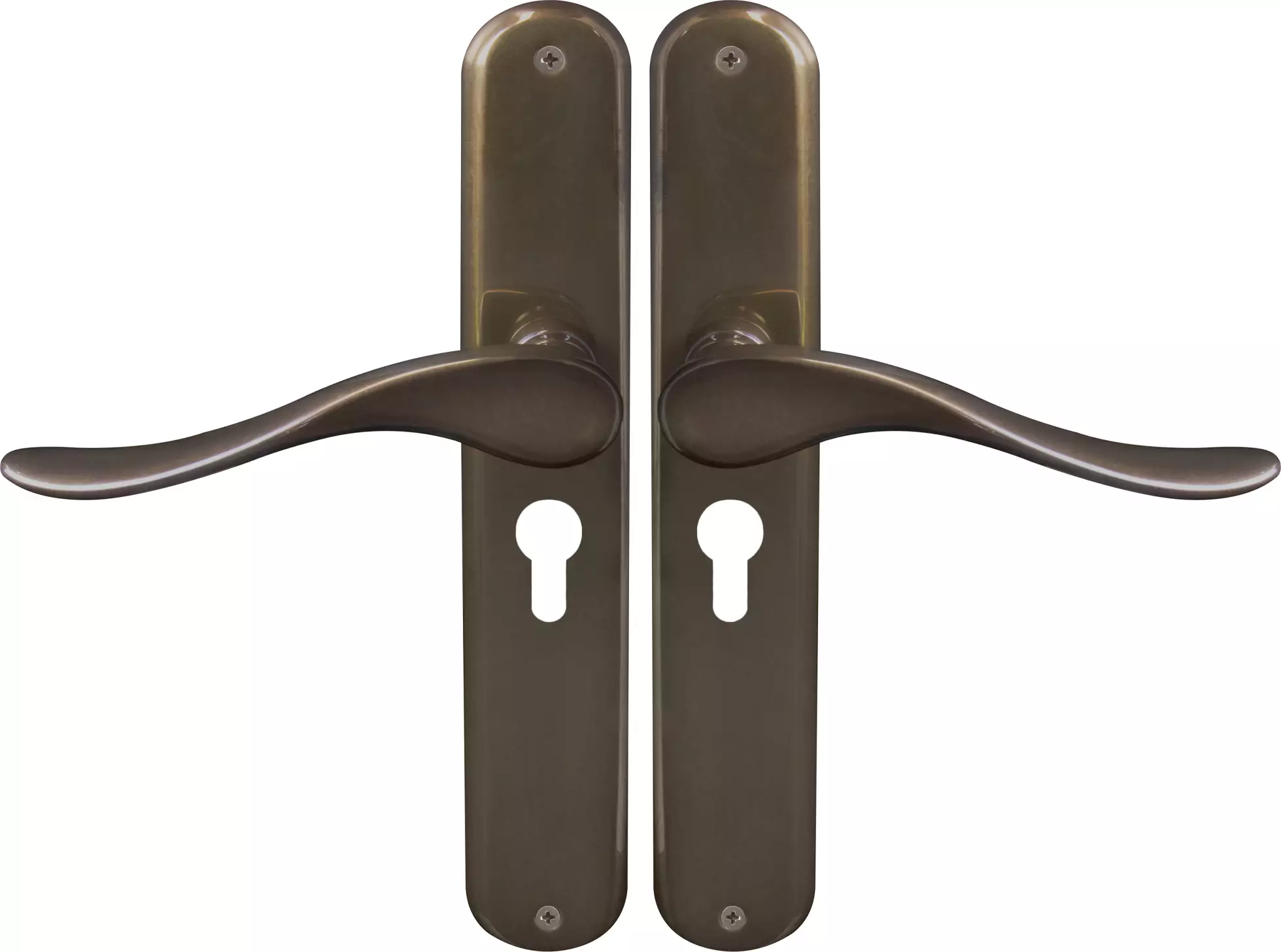 Haven Oval Longplate E48 Keyhole - AB