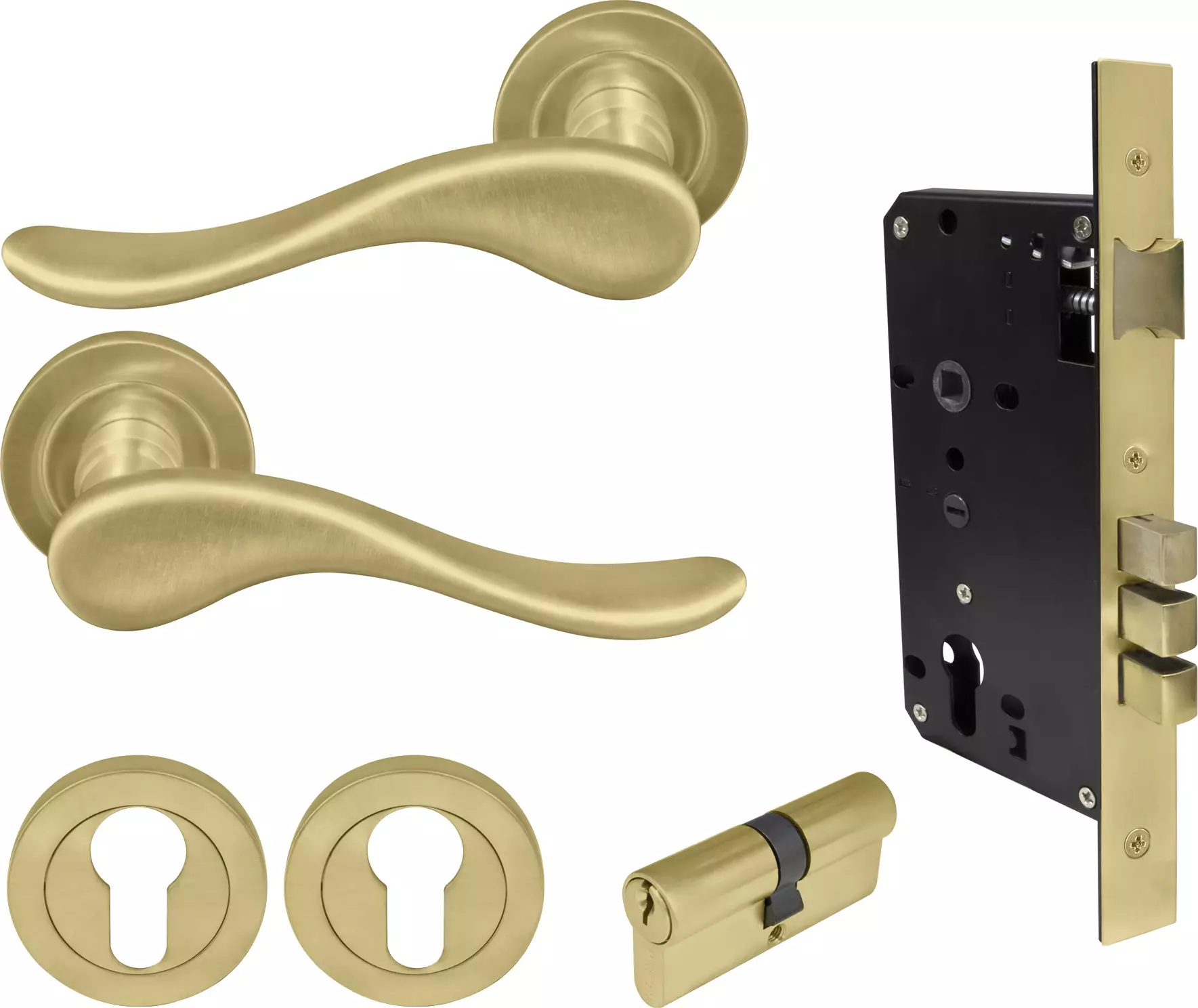 Haven Round Rose Entrance Set - E85 - Key/Key - MSB