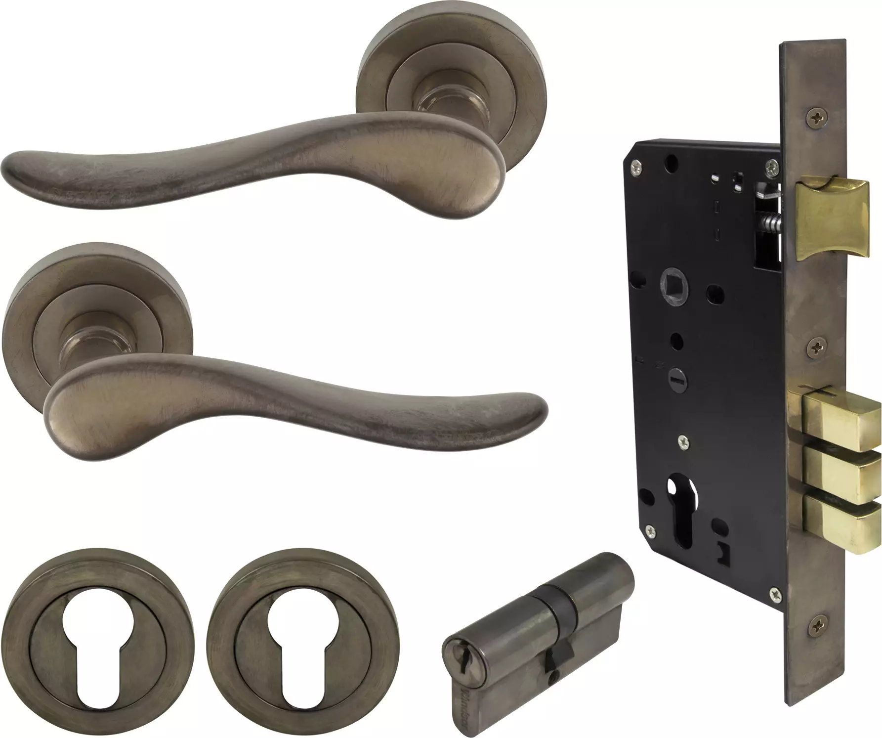 Haven Round Rose Entrance Set - E85 - Key/Key - NB