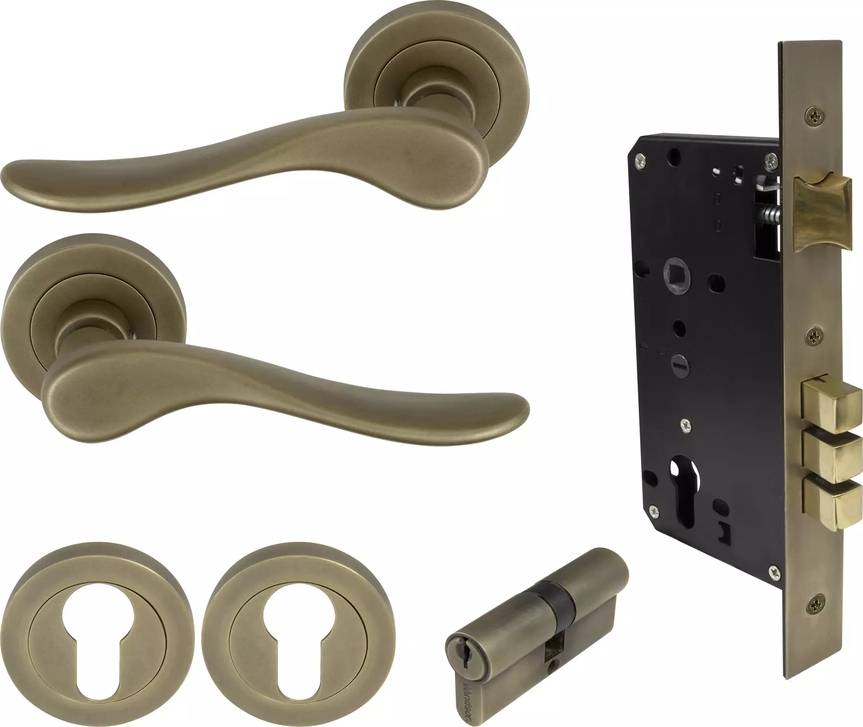 Haven Round Rose Entrance Set - E85 - Key/Key - RB