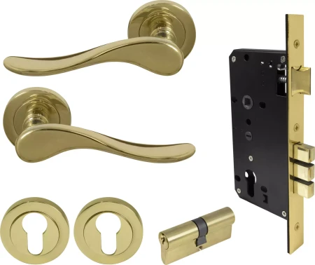 Haven Round Rose Entrance Set - E85 - Key/Key - UB