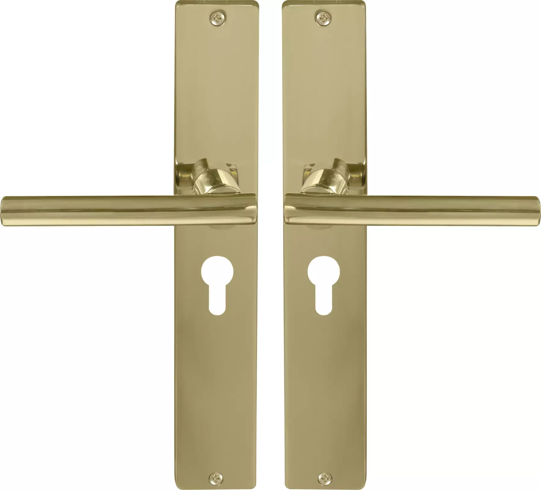Charleston Square Longplate E48 Keyhole - PB