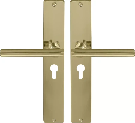 Charleston Square Longplate E48 Keyhole - PB