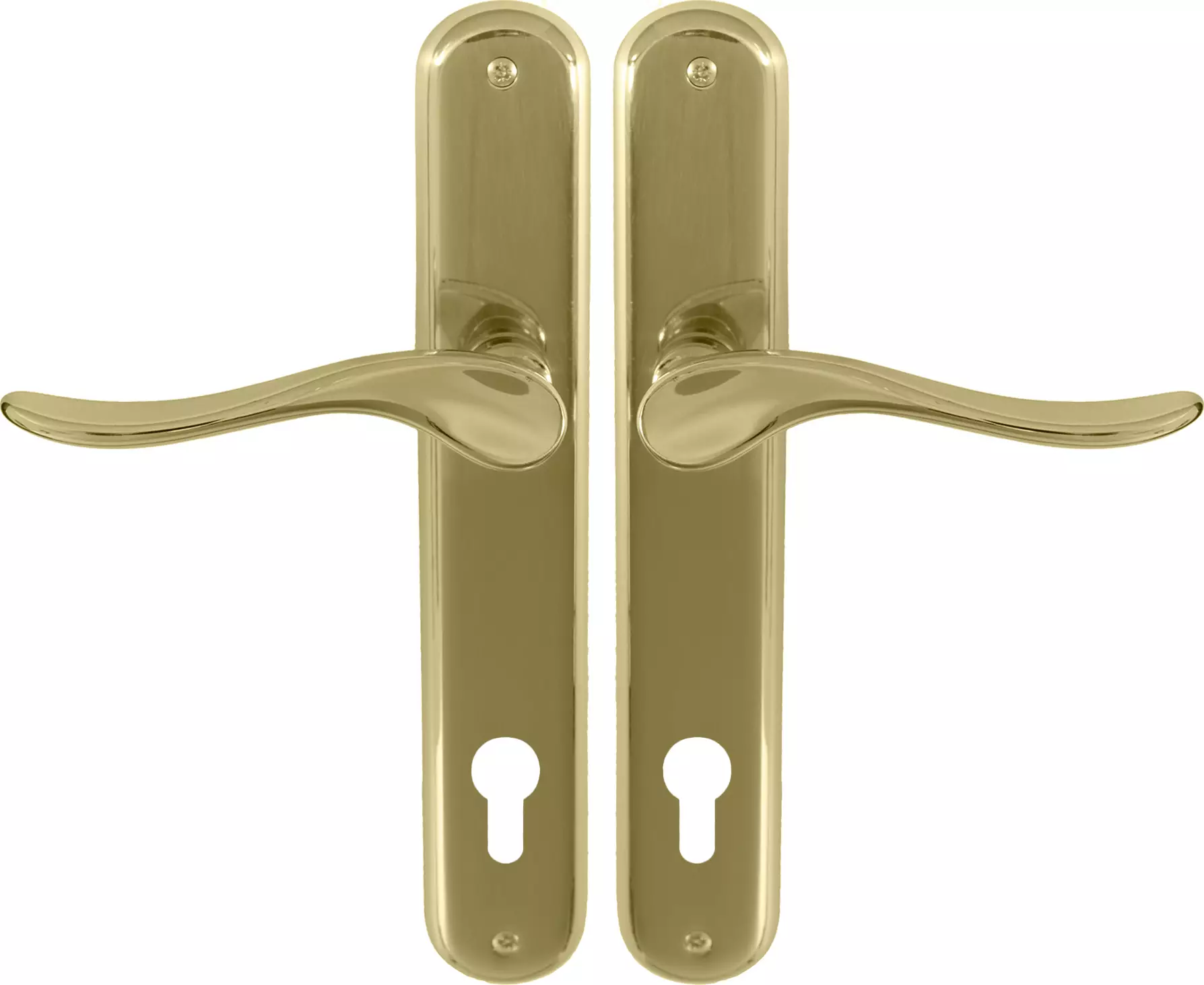 Haven Oval Longplate E85 Keyhole - PB