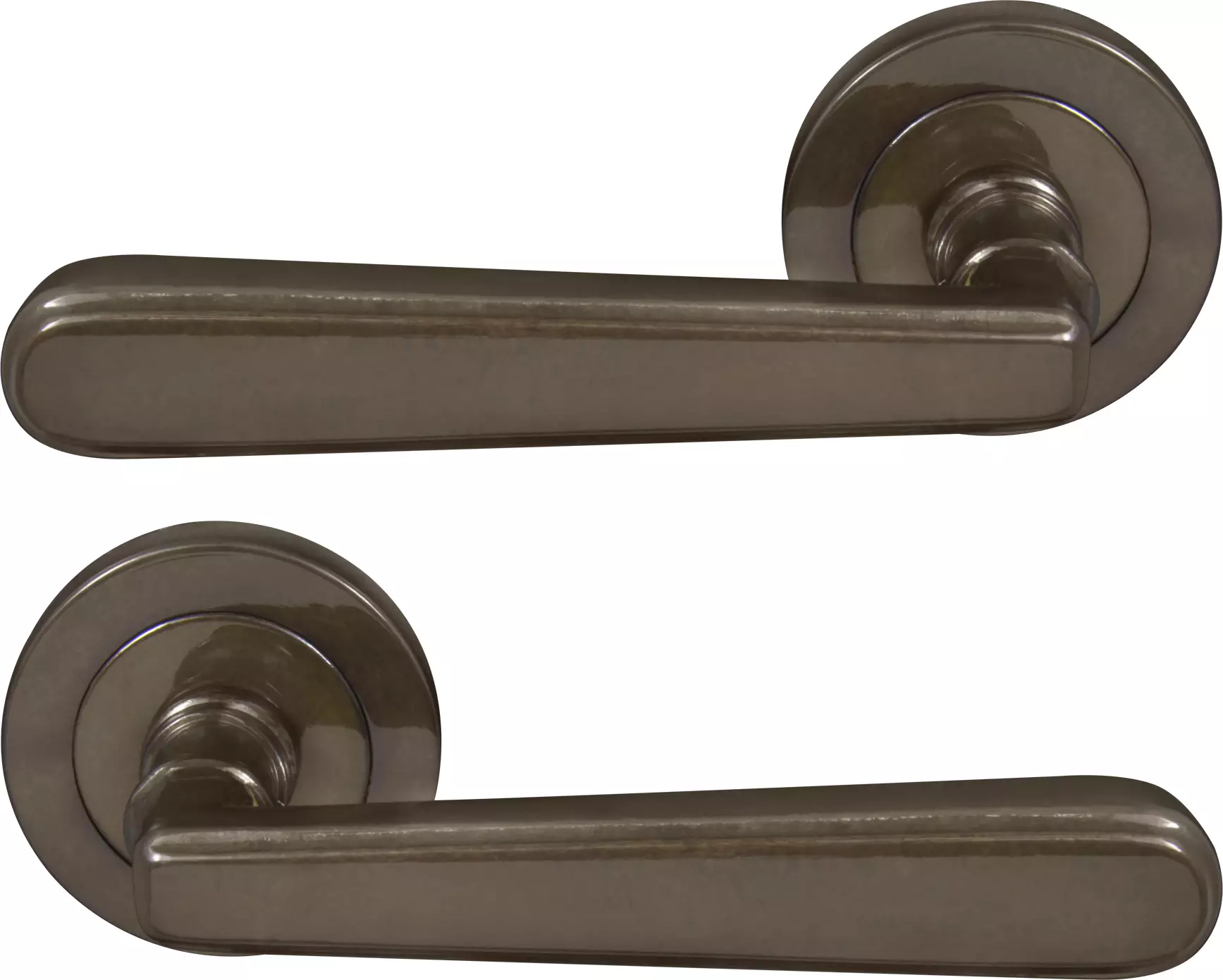 Villa 52mm Round Rose Lever Set - AB
