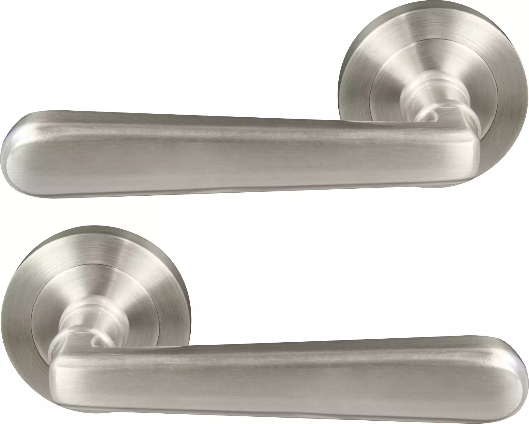 Villa 52mm Round Rose Lever Set - BN