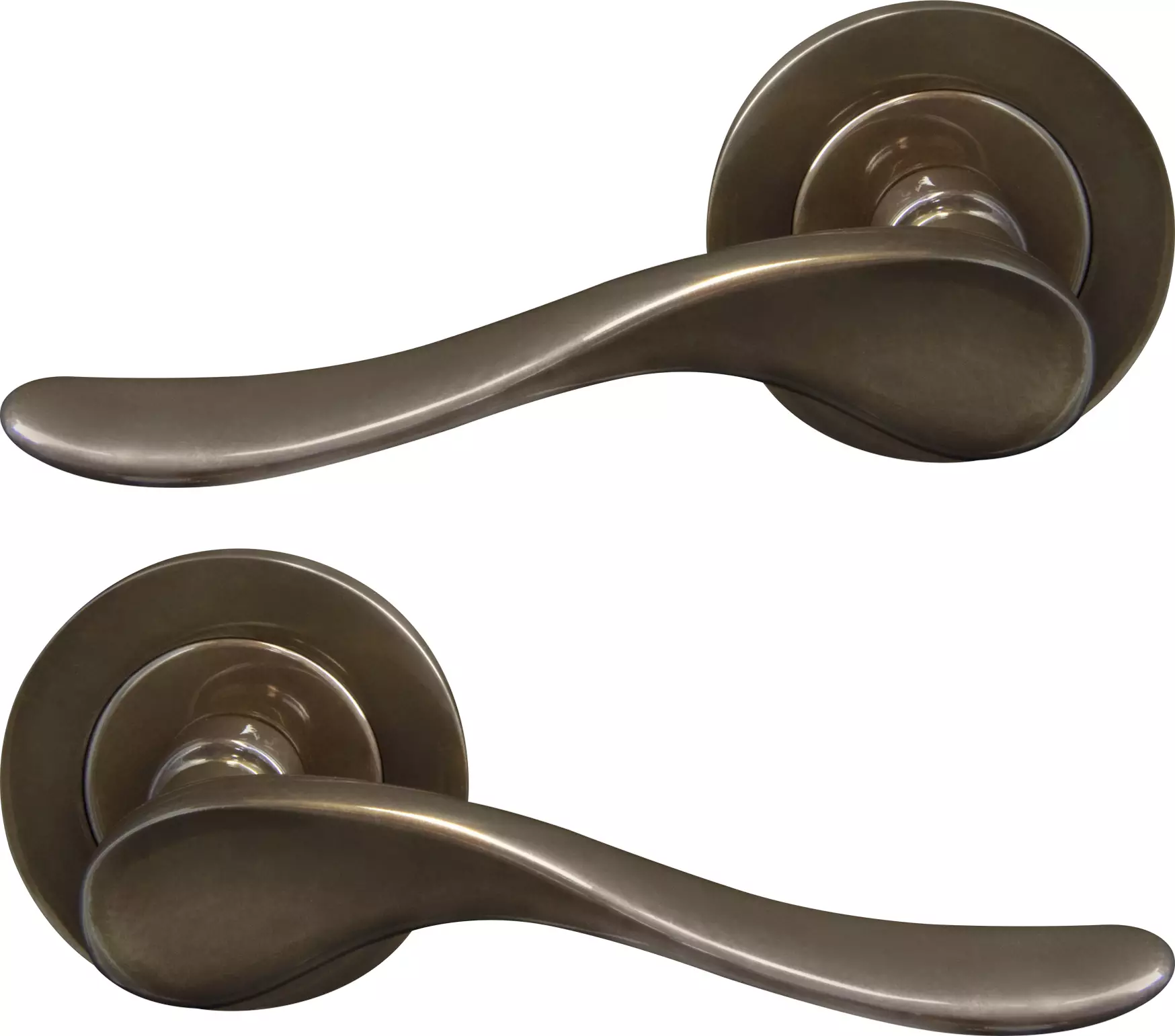 Haven 64mm Large Rose Lever Set - AB