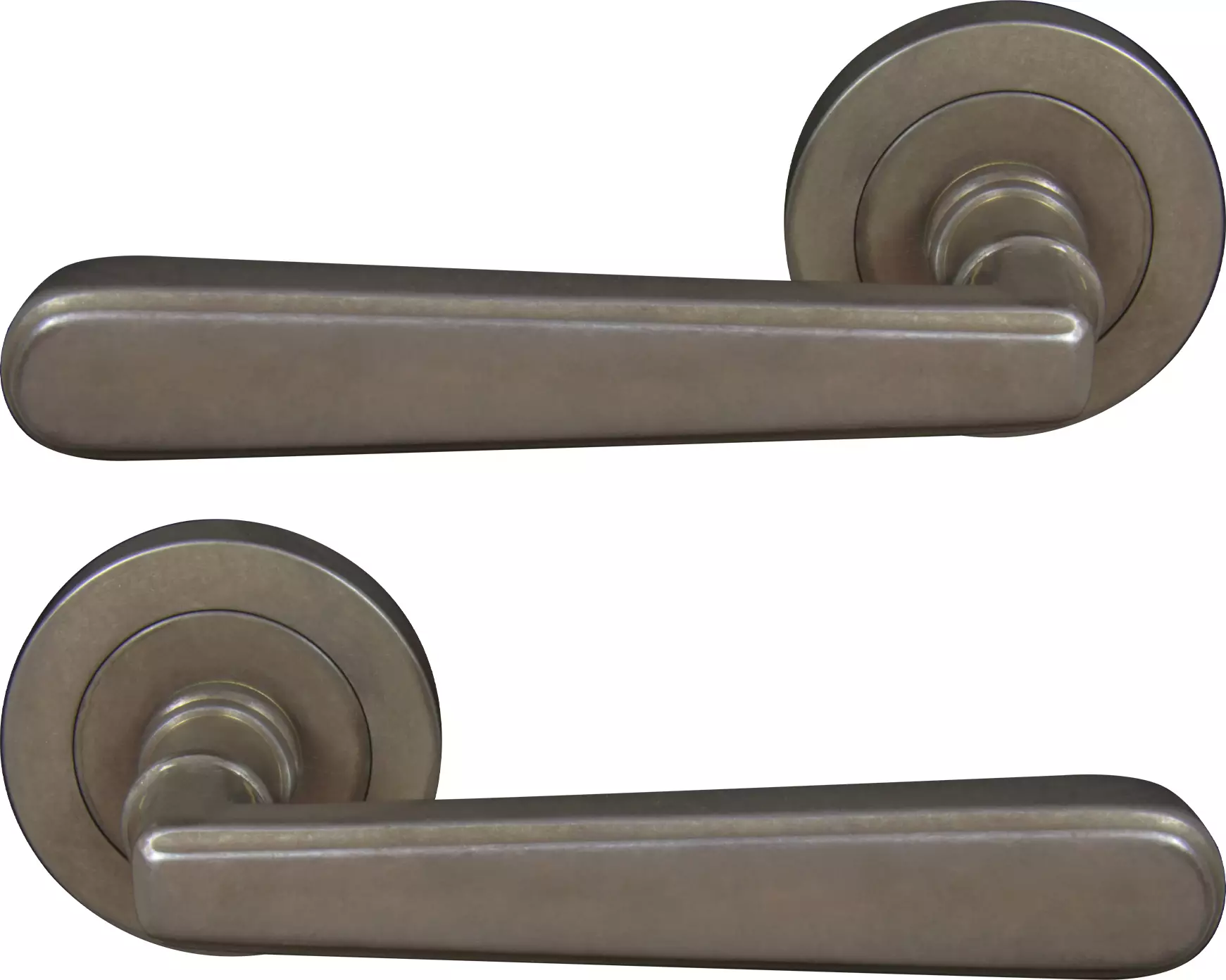 Villa 52mm Round Rose Lever Set - NB