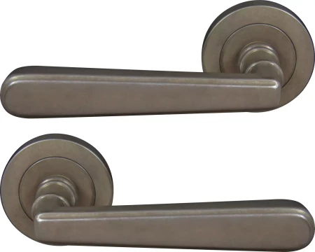 Villa 52mm Round Rose Lever Set - NB