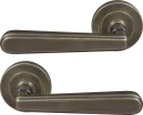 Villa 52mm Round Rose Lever Set - ORB