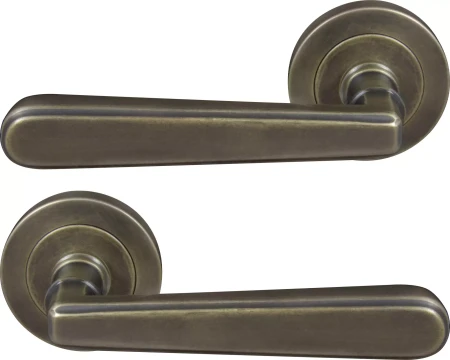 Villa 52mm Round Rose Lever Set - ORB