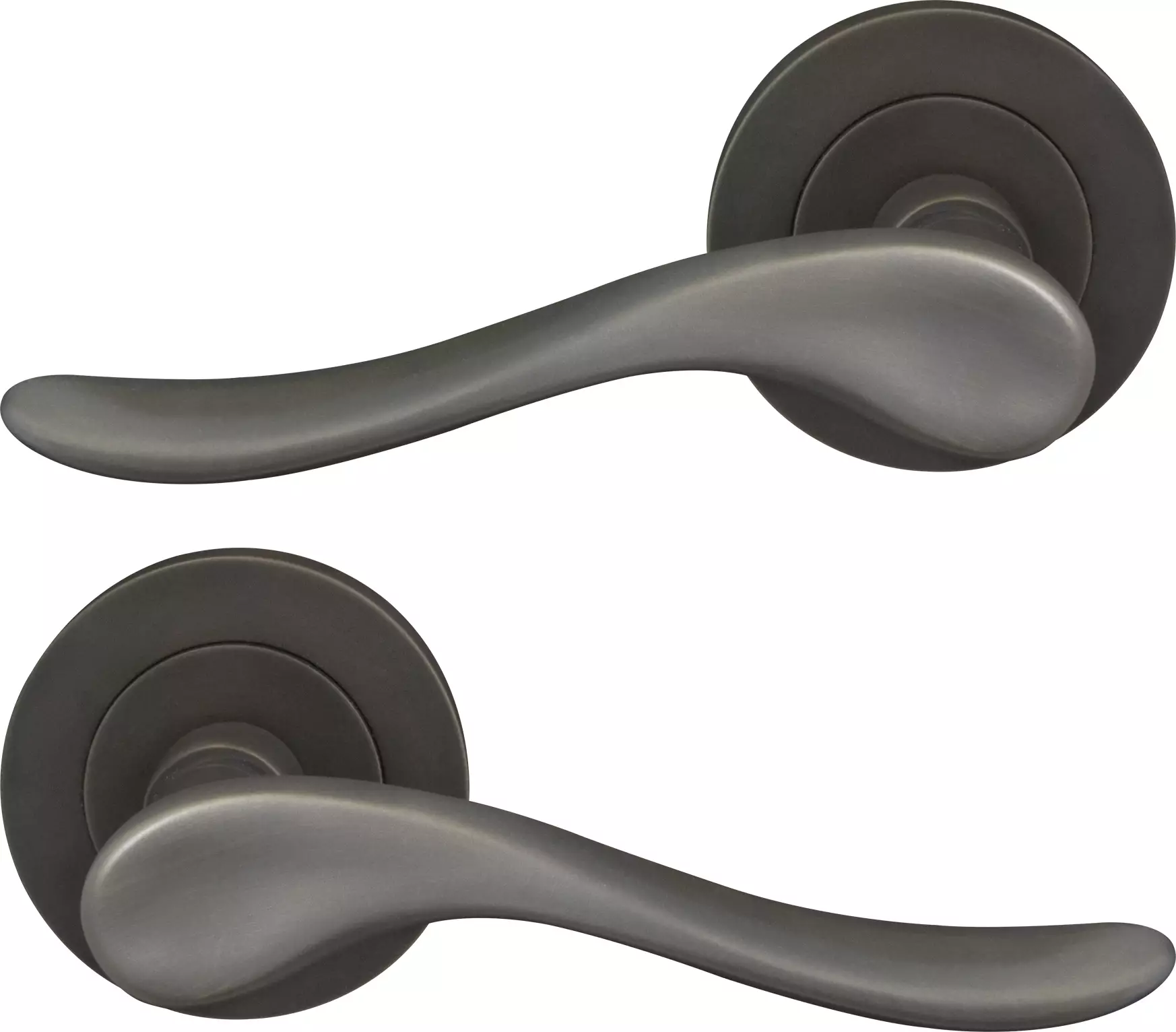 Haven 64mm Large Rose Lever Set - DRB