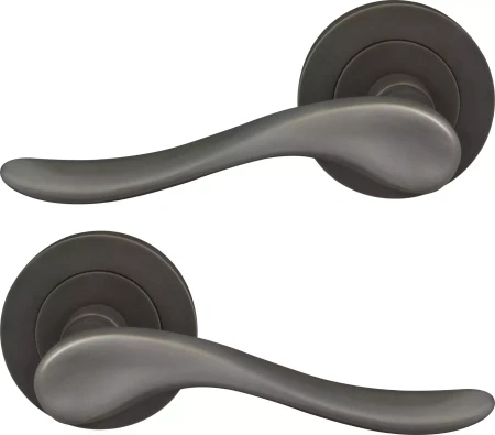 Haven 64mm Large Rose Lever Set - DRB
