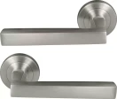Federal 52mm Round Rose Lever Set - BN
