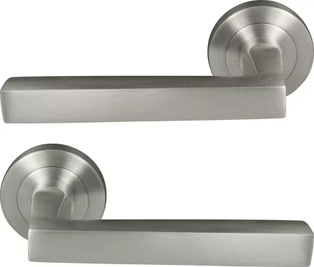 Federal 52mm Round Rose Lever Set - BN