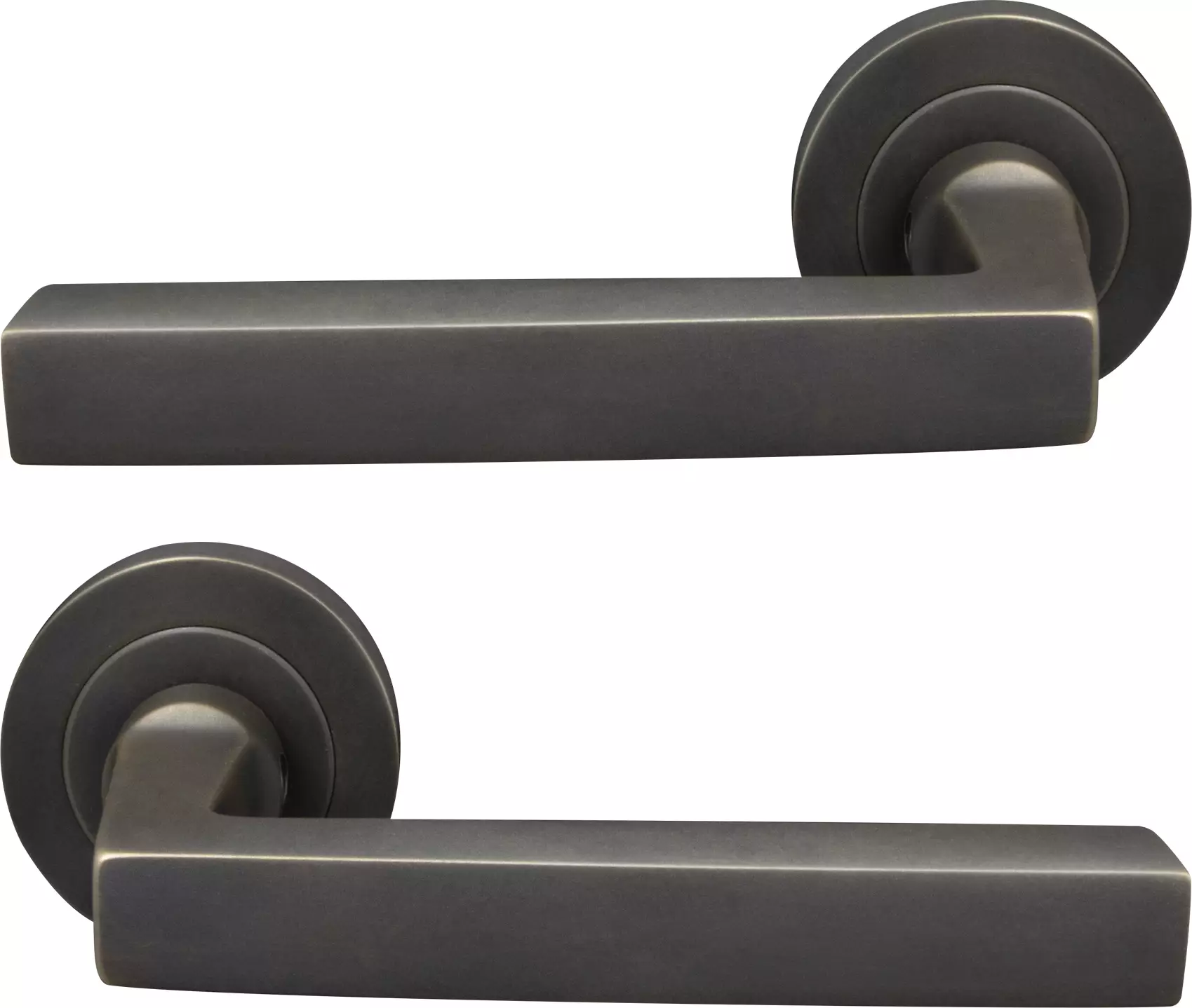 Federal 52mm Round Rose Lever Set - DRB