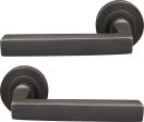 Federal 52mm Round Rose Lever Set - DRB