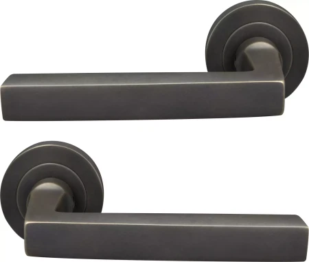 Federal 52mm Round Rose Lever Set - DRB