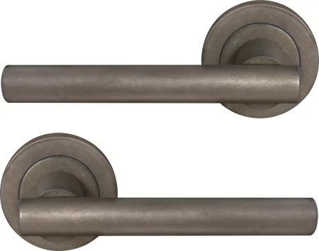 Charleston 52mm Round Rose Lever Set - NB