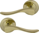 Haven 64mm Large Rose Lever Set - PB