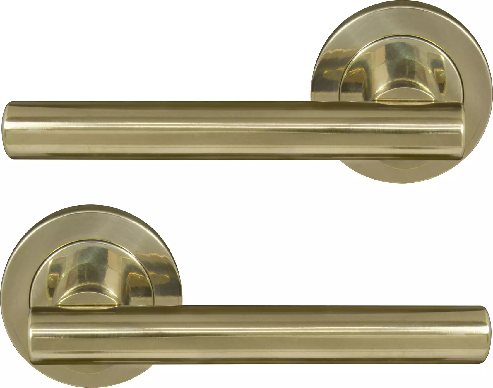 Charleston 52mm Round Rose Lever Set - PB