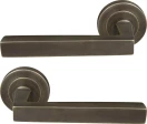 Federal 52mm Round Rose Lever Set - ORB