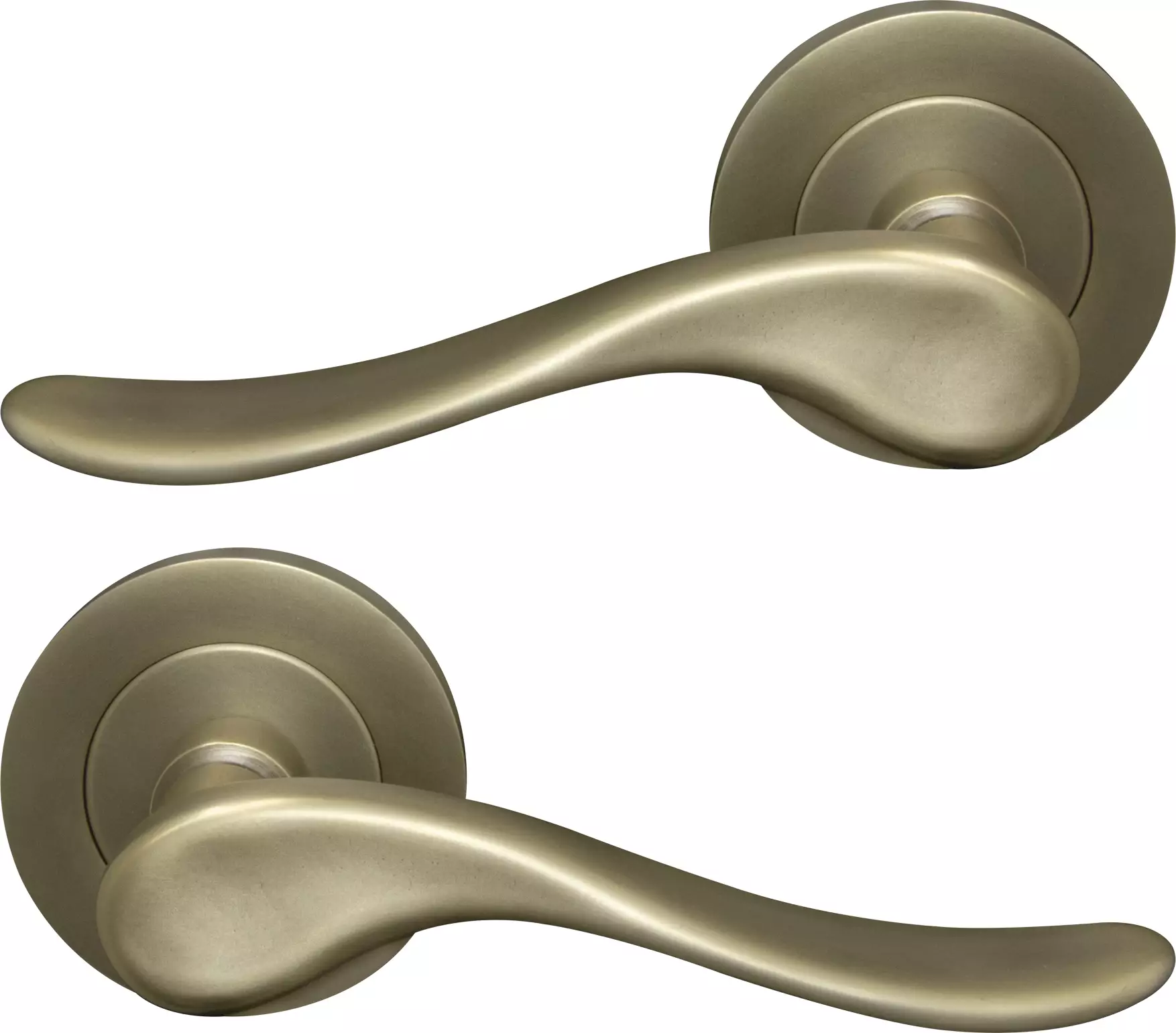 Haven 64mm Large Rose Lever Set - RB