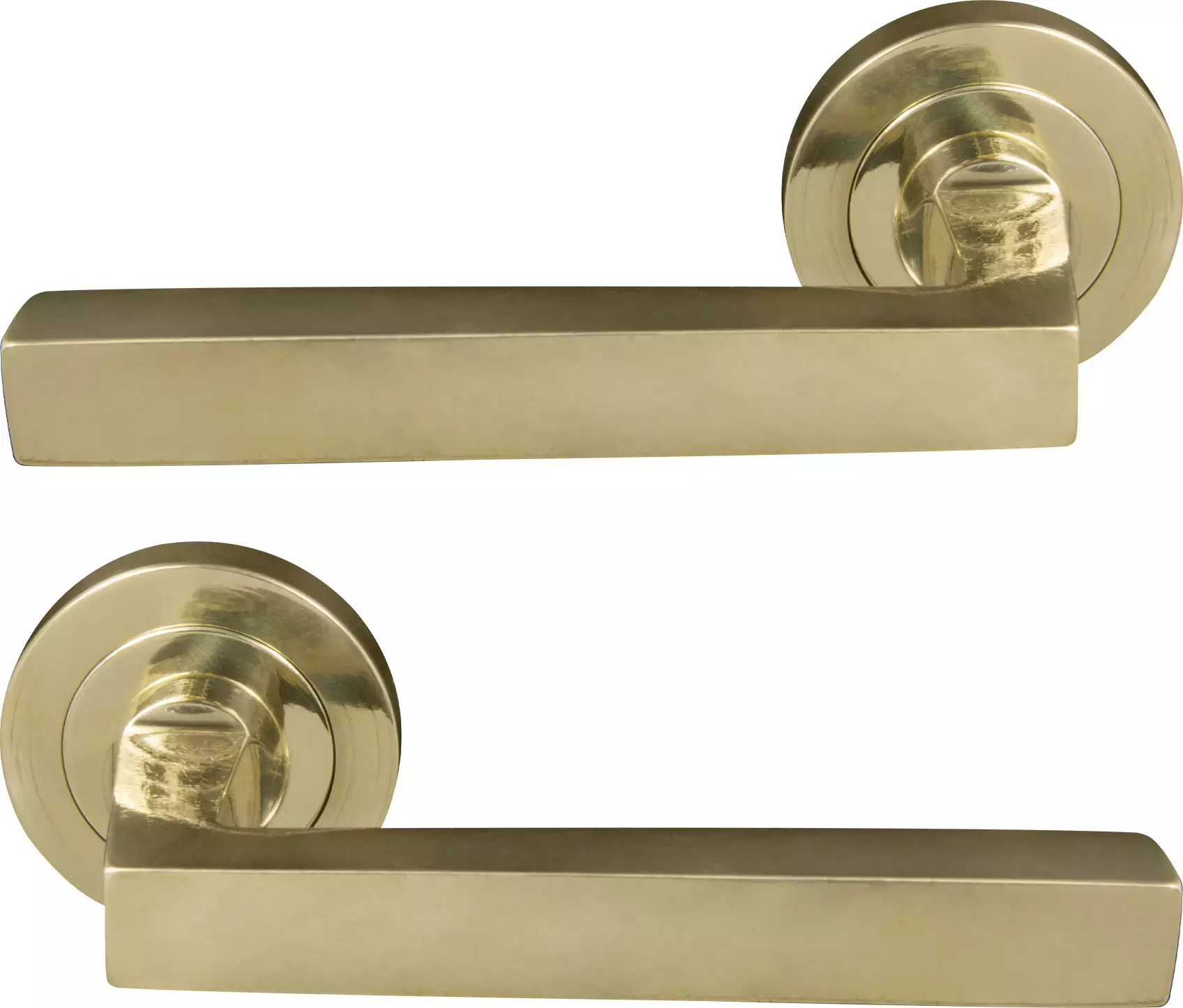 Federal 52mm Round Rose Lever Set - PB