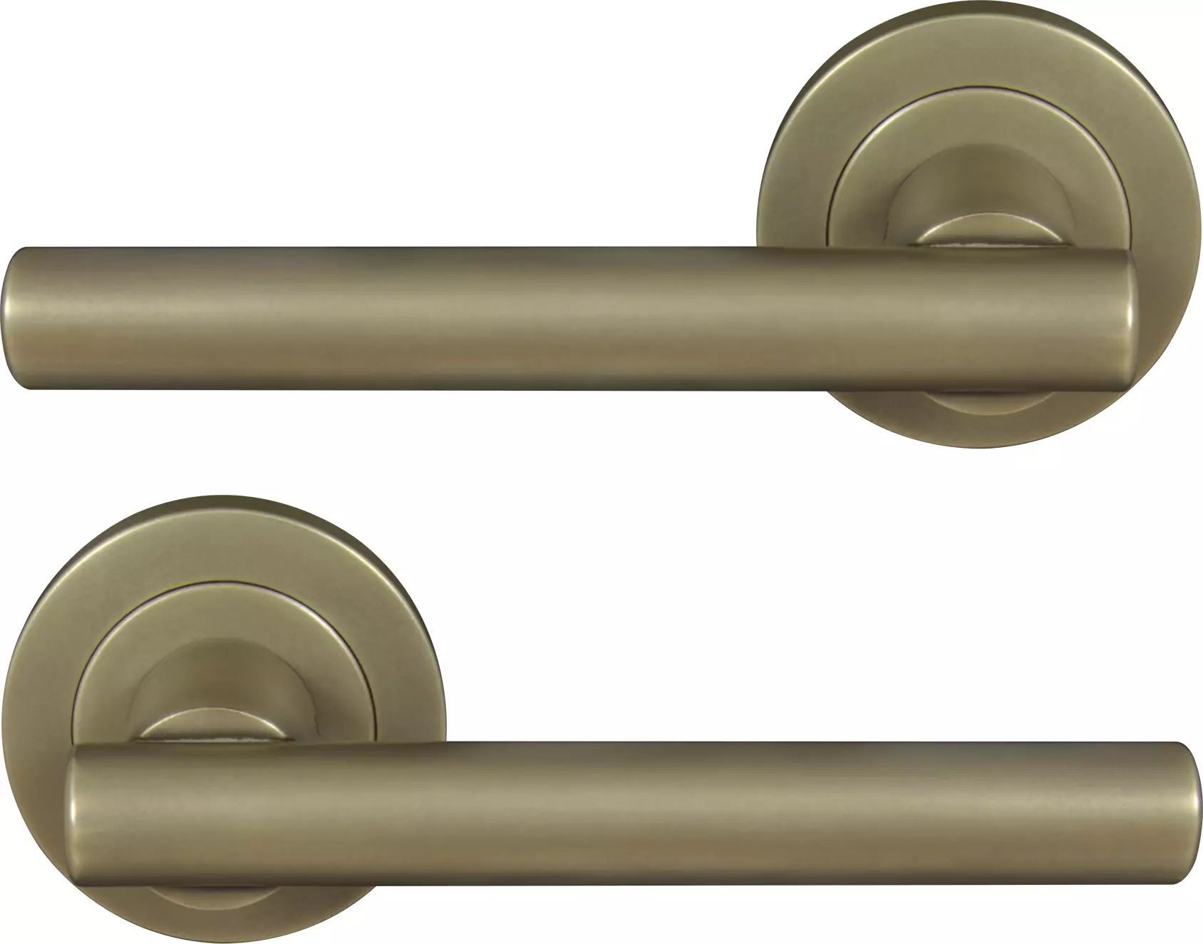 Charleston 52mm Round Rose Lever Set - RB