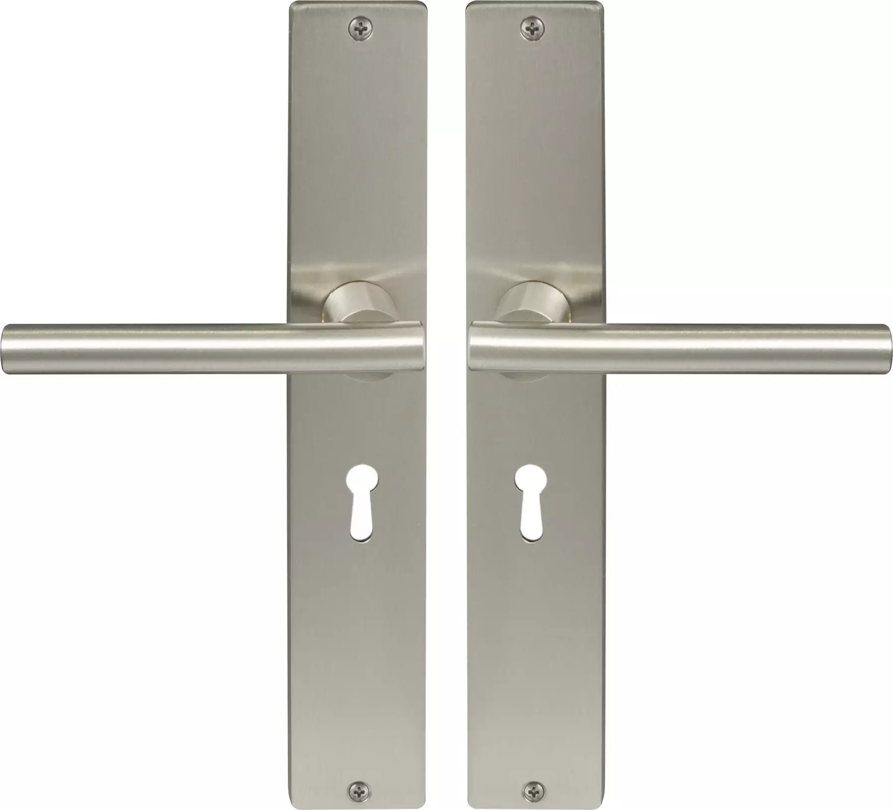 Charleston Square Longplate Std Keyhole - BN