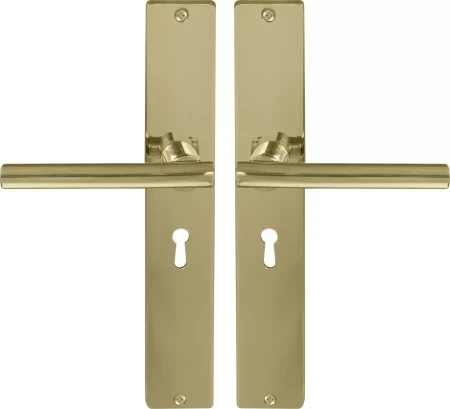 Charleston Square Longplate Std Keyhole - PB