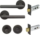 Charleston Round Rose Privacy Set - DRB