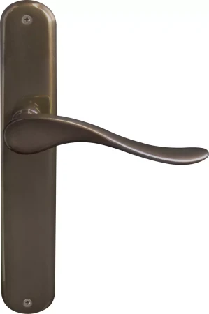 Haven Longplate Oval Dummy Lever - LH - AB