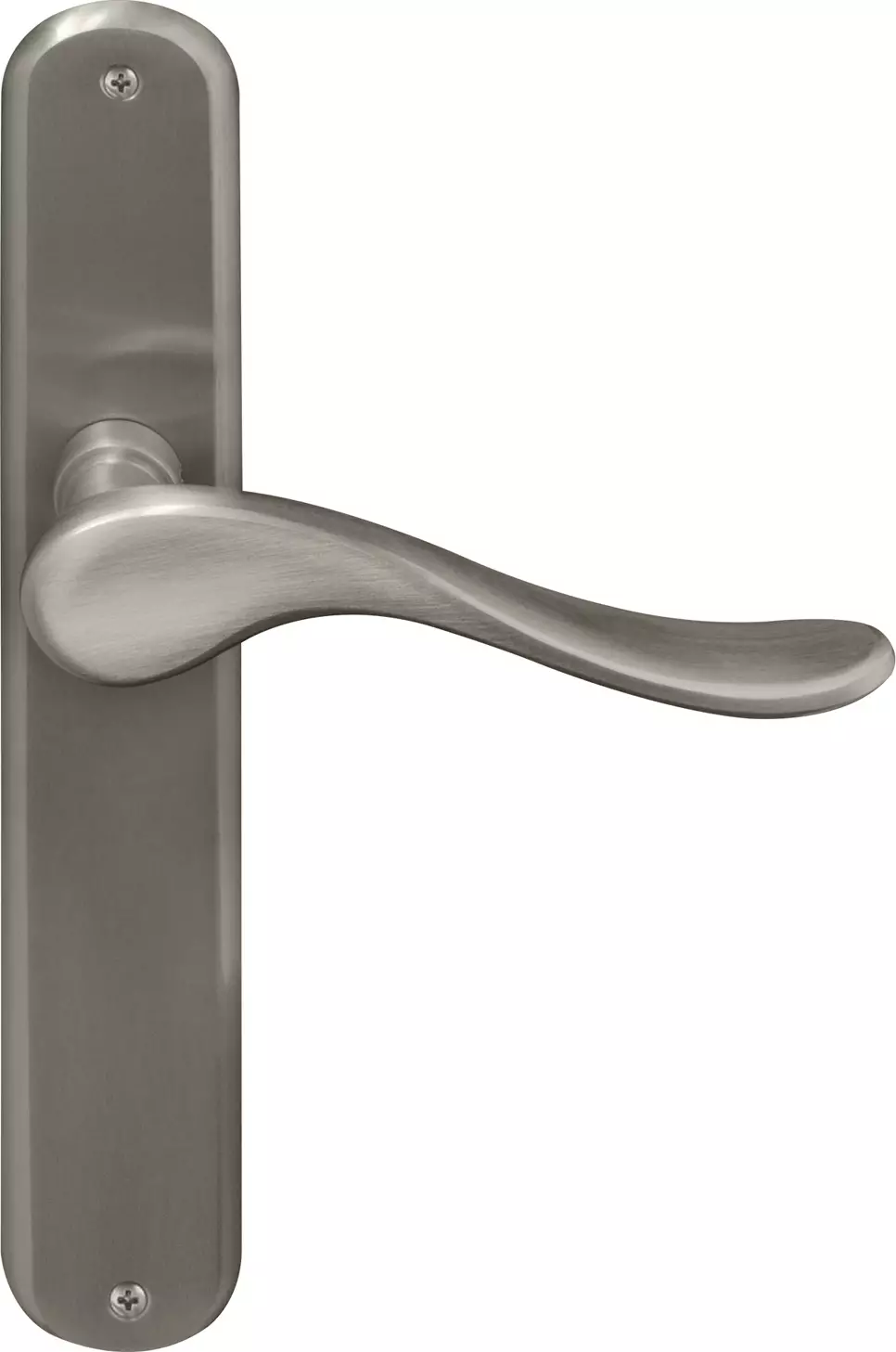 Haven Longplate Oval Dummy Lever - LH - BN