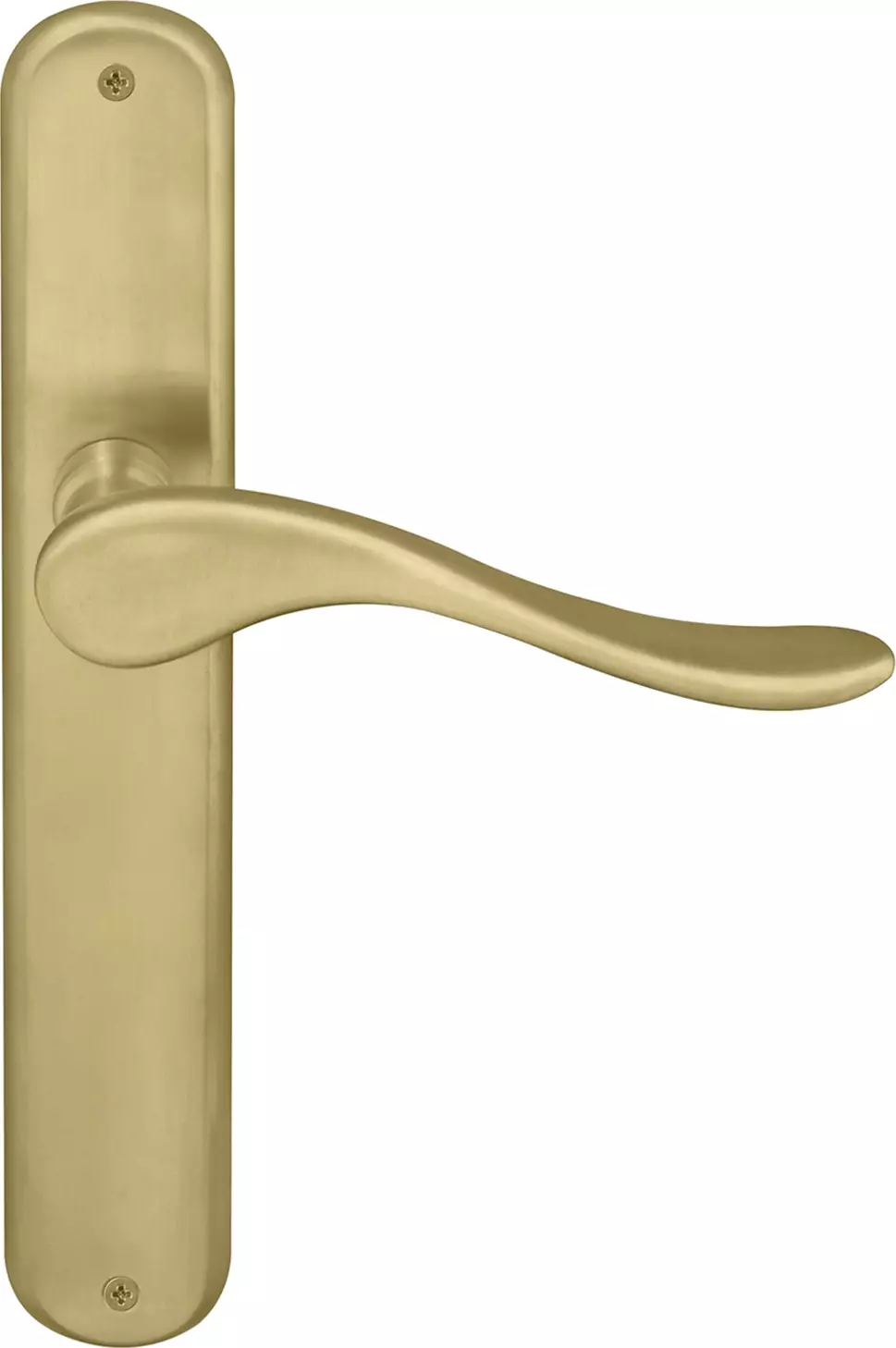Haven Longplate Oval Dummy Lever - LH - MSB