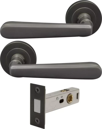 Villa Round Rose Passage Set - Magn. Latch - DRB