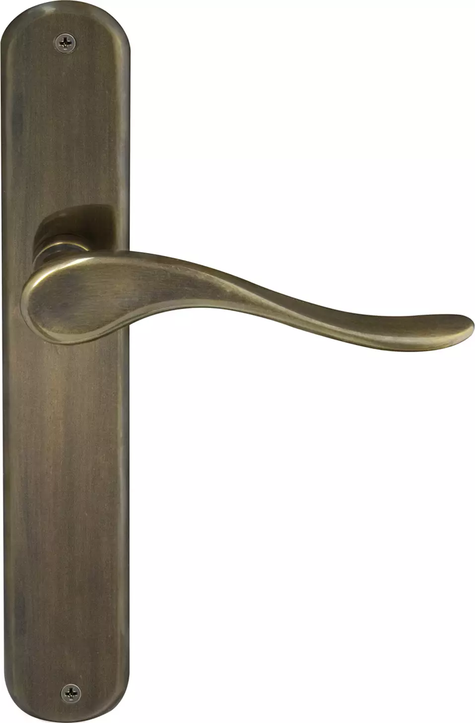 Haven Longplate Oval Dummy Lever - LH - ORB