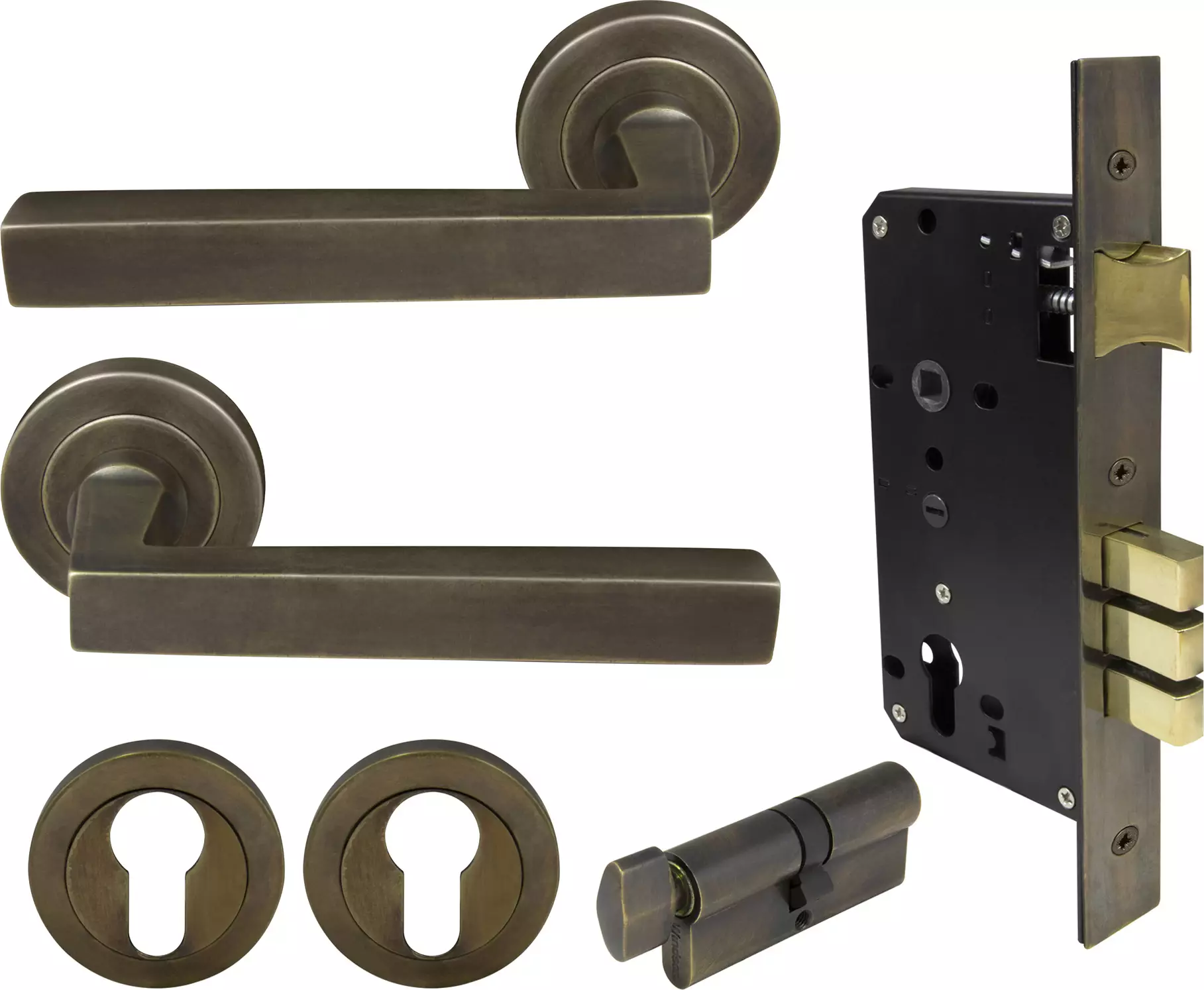 Federal Round Rose Entrance Set - E85 - ORB