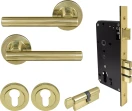 Charleston Round Rose Entrance Set - E85 - UB