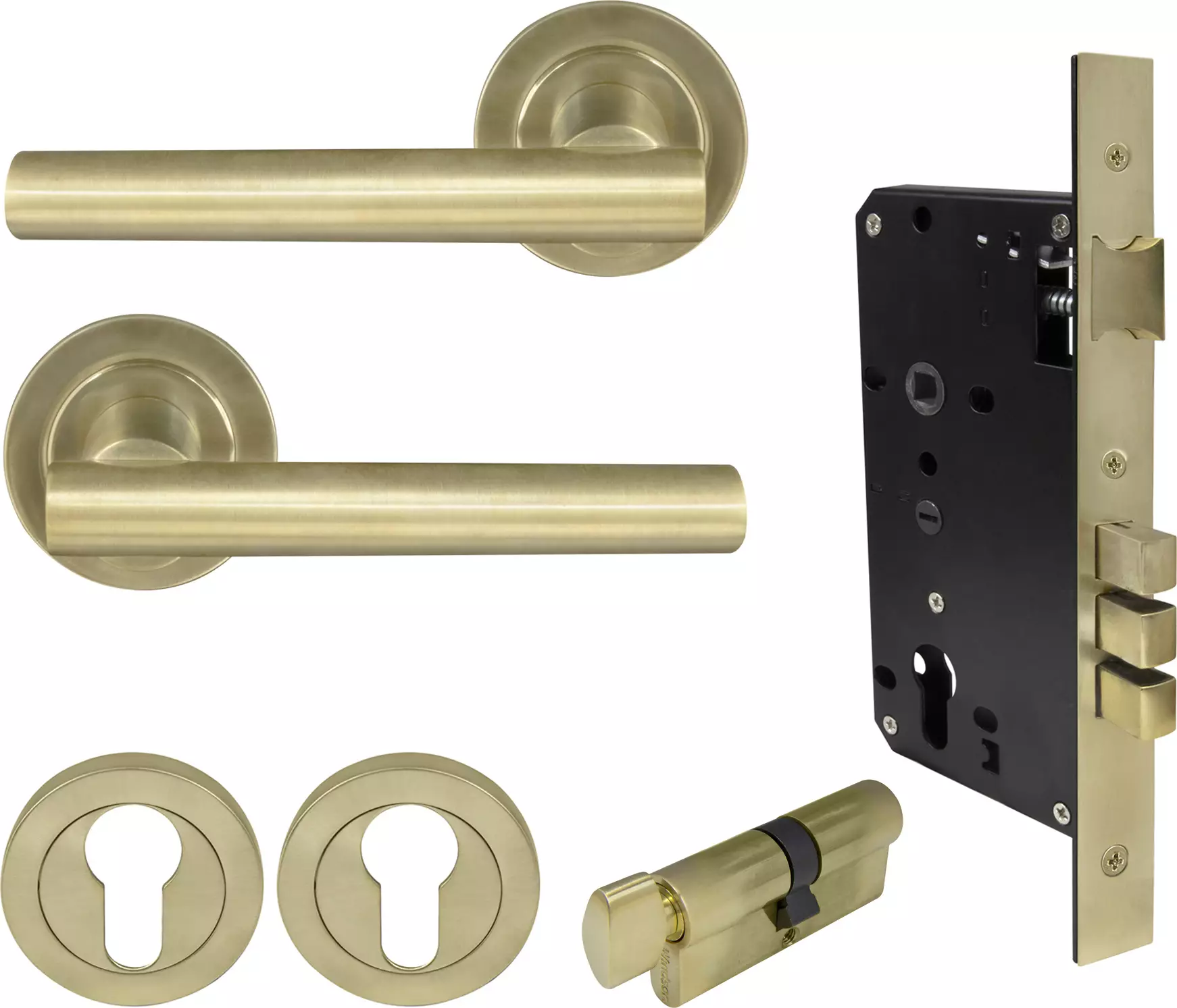 Charleston Round Rose Entrance Set - E85 - USB