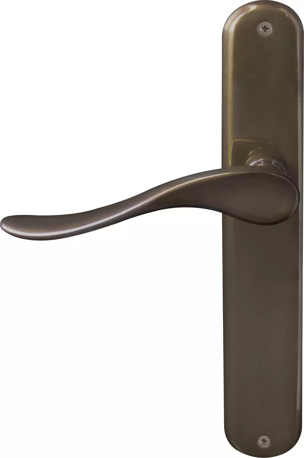 Haven Longplate Oval Dummy Lever - RH - AB