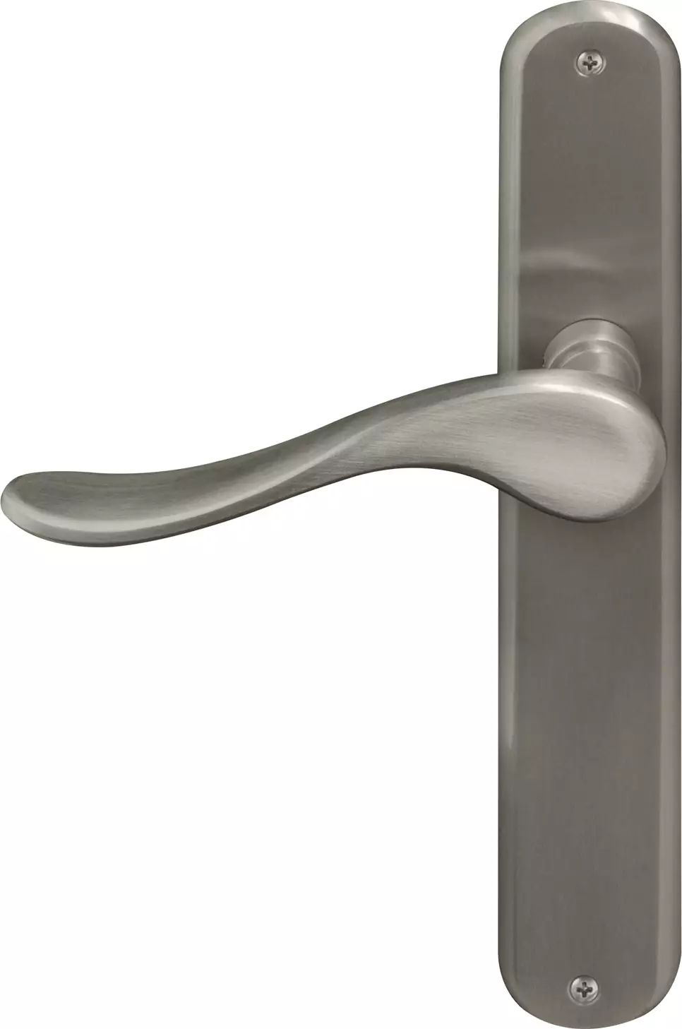 Haven Longplate Oval Dummy Lever - RH - BN