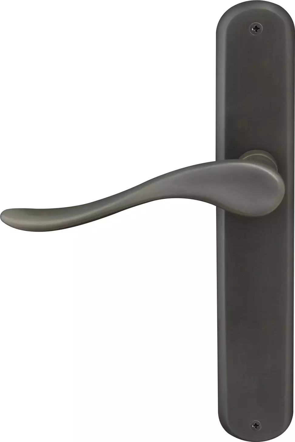 Haven Longplate Oval Dummy Lever - RH - DRB