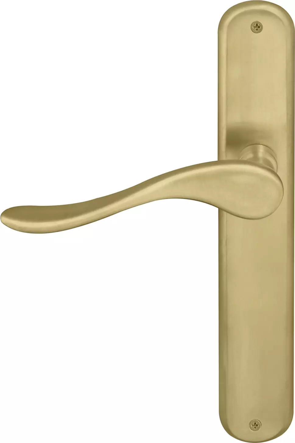 Haven Longplate Oval Dummy Lever - RH - MSB